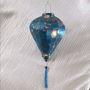 Elegant Teal Hanging Lantern